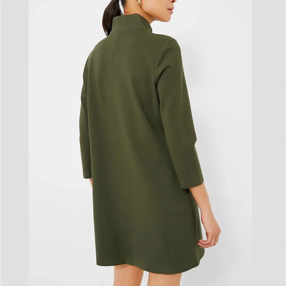 TUCKERNUCK Olive Green Ponte Clifton Dress - Picture 4 of 13